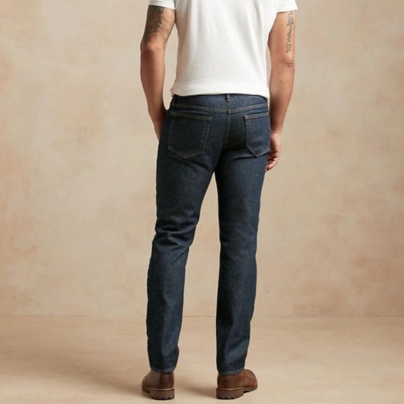 Banana Republic Straight Organic Jean size 31/30 Rinse Dark Wash - Picture 4 of 6